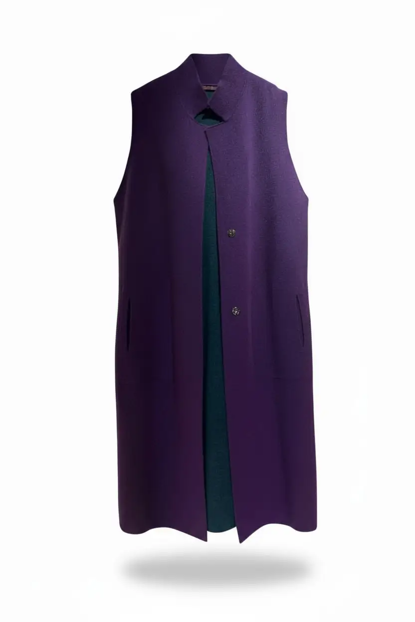 Chaleco Tíbet Cashmere (morado)